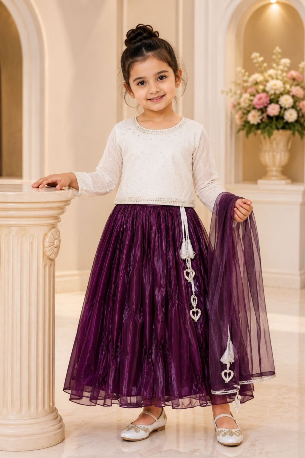 Girls Party Tulle Skirt Set