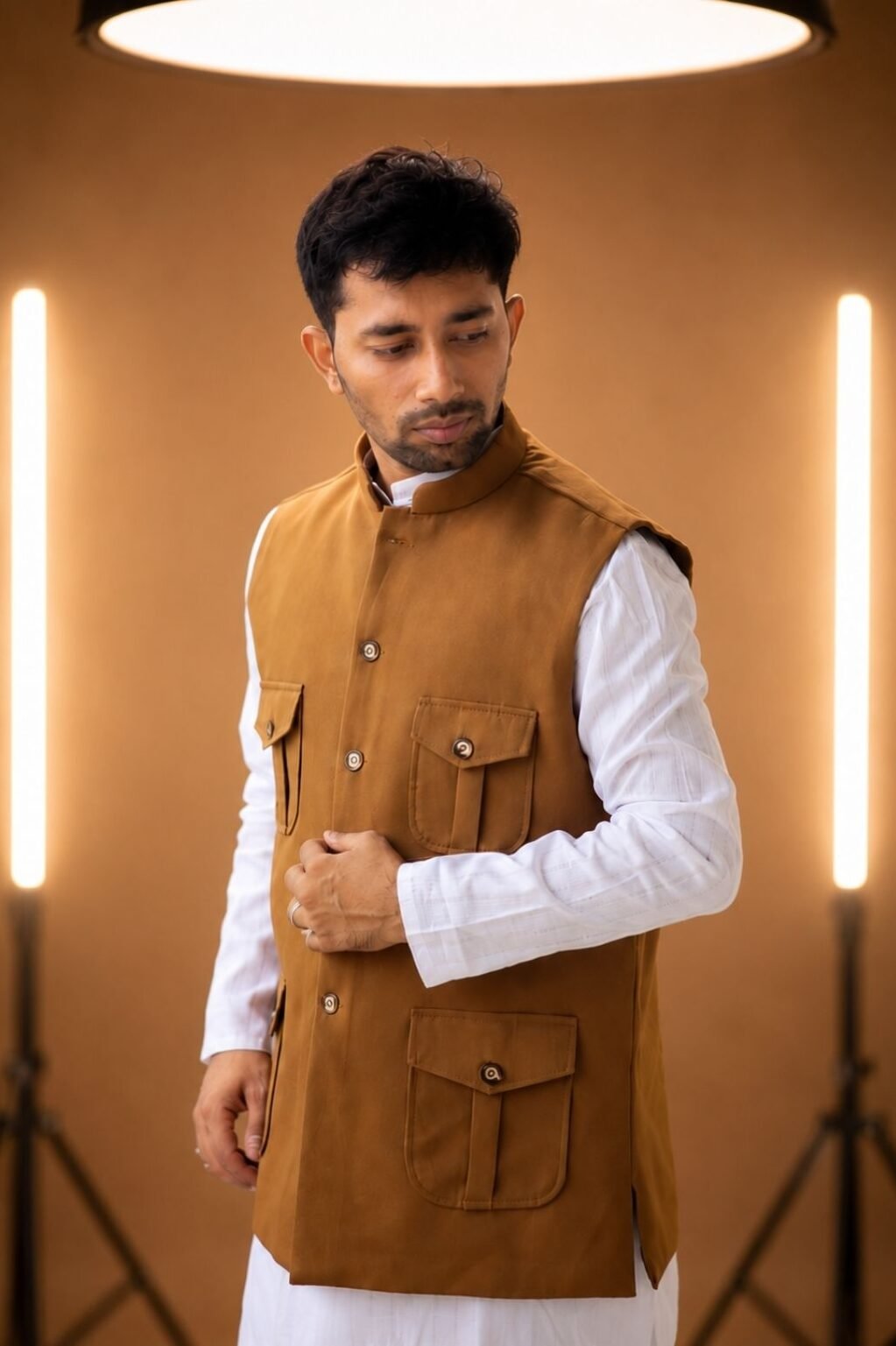 Brown Hunter koti for man's