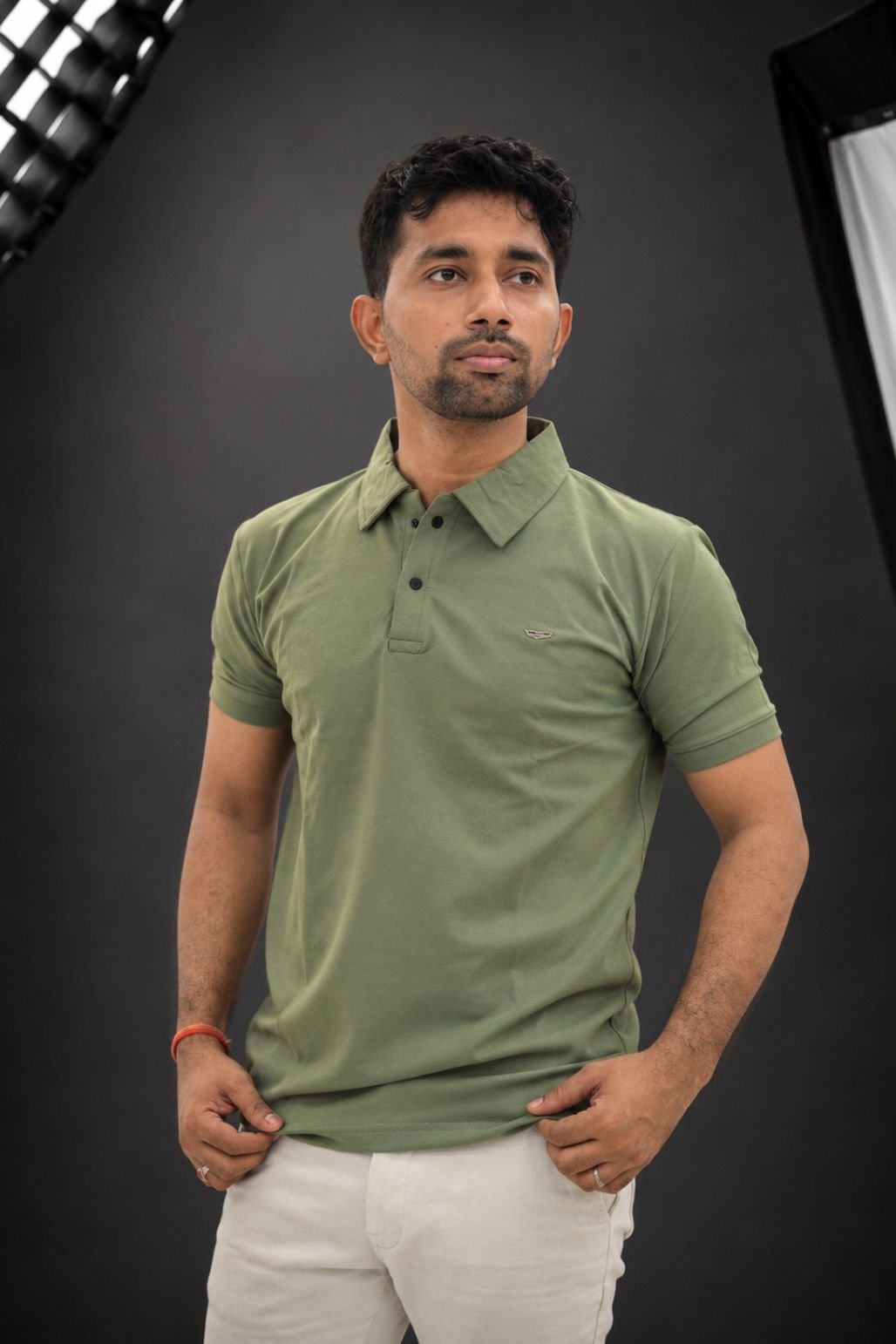 Men’s Solid Polo T-Shirt