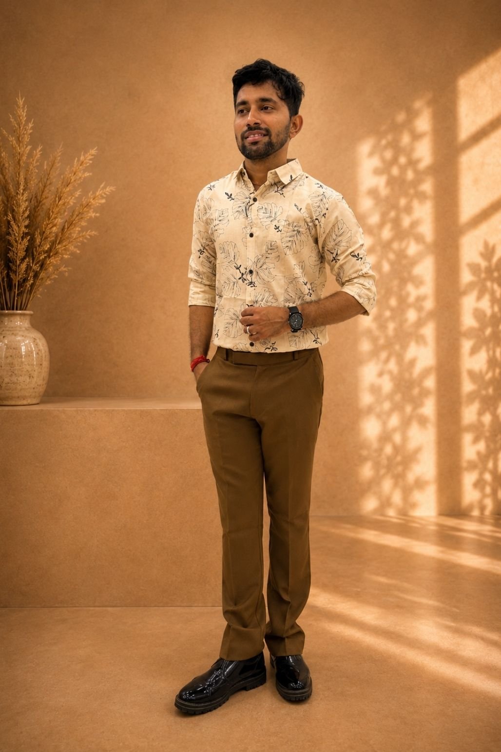 Men’s Printed Formal shirt pant combo