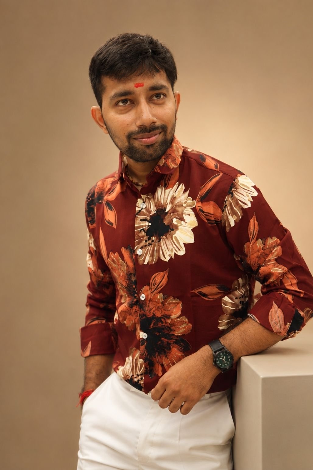 Men’s Flora Printed casual shirt