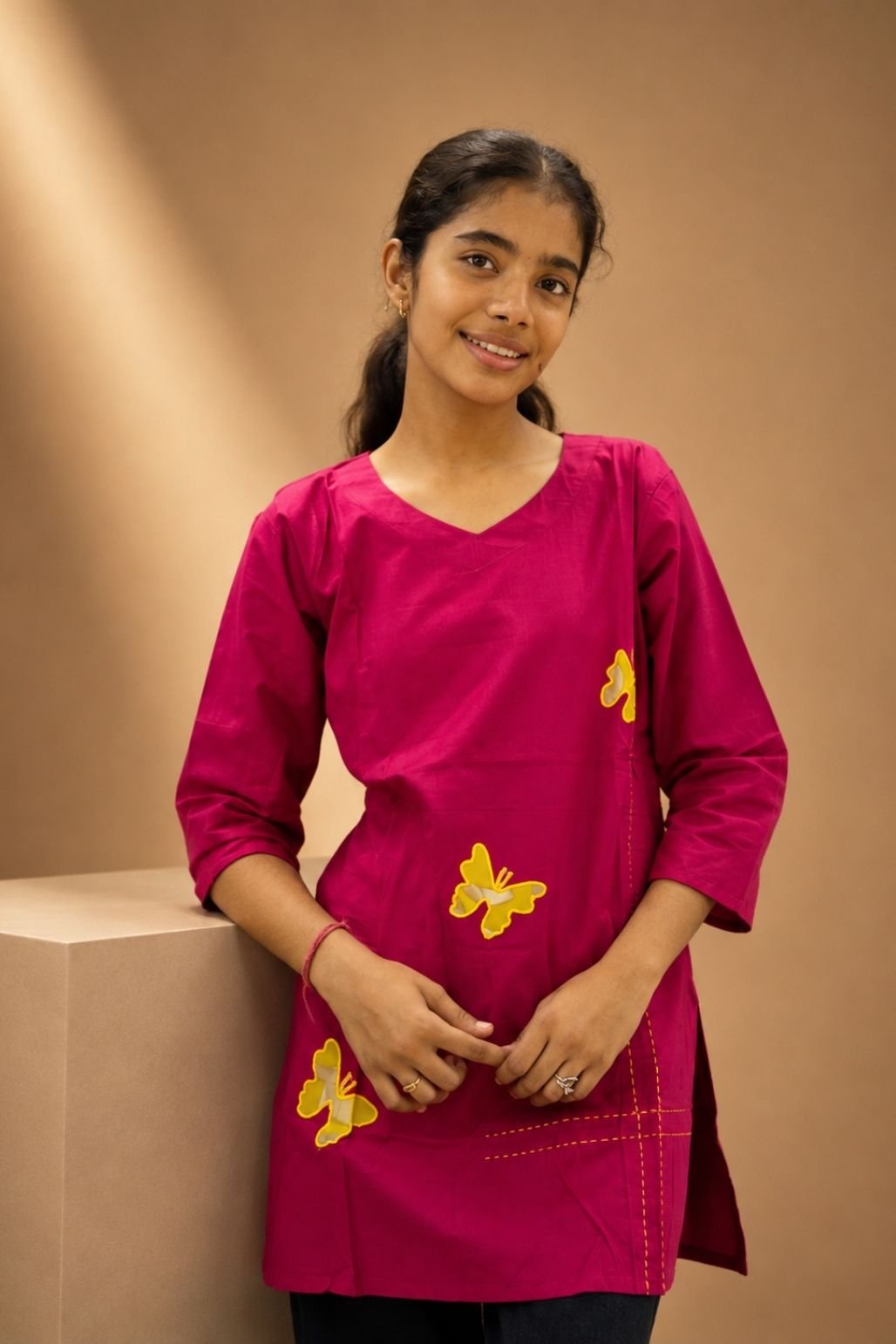 Girls Printed premium short kurti