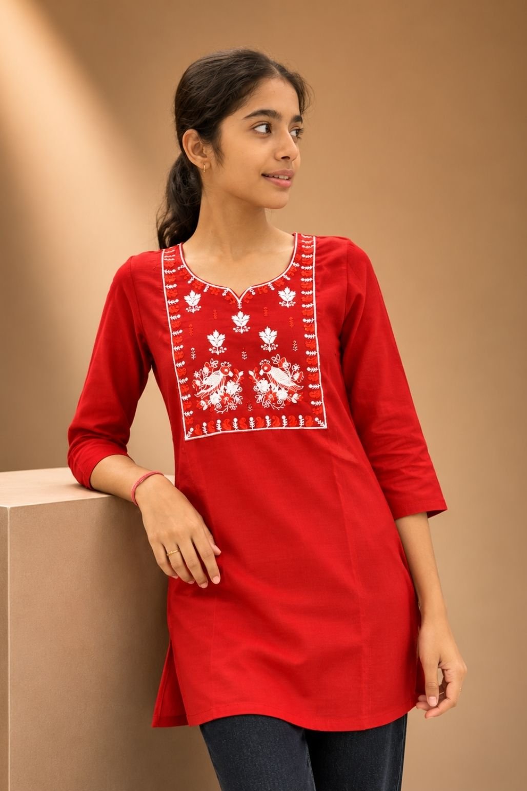 Girls Embroied short kurti