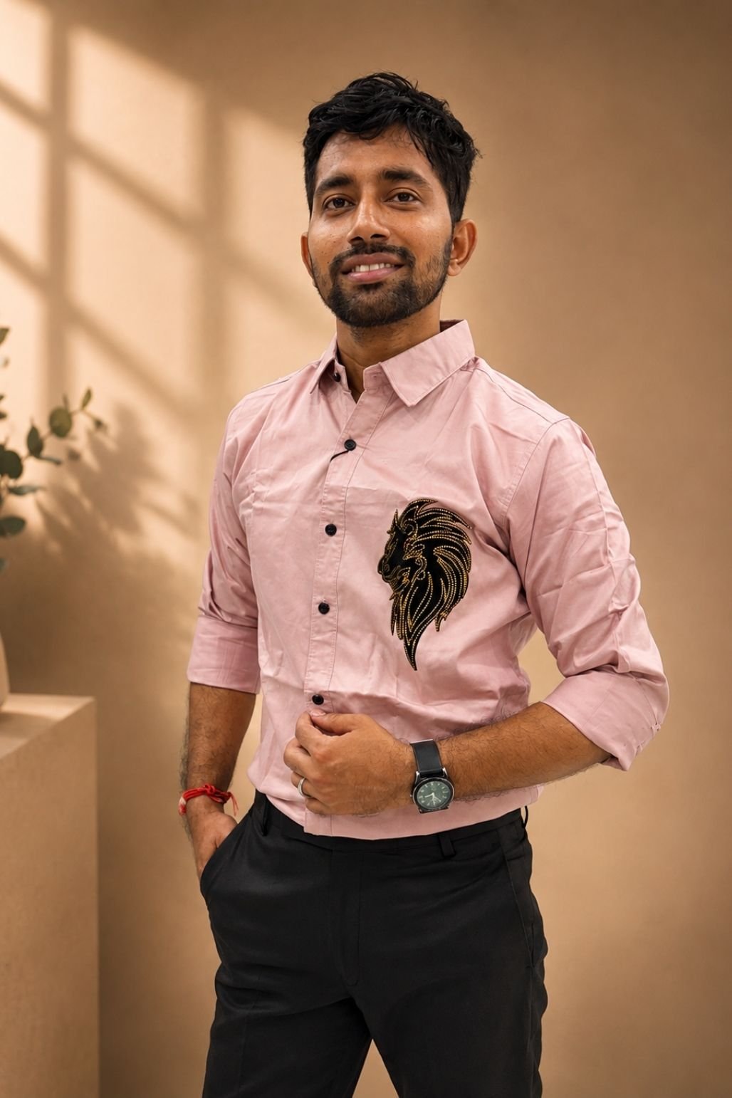 Men’s Party  Casual Shirt (Peace)