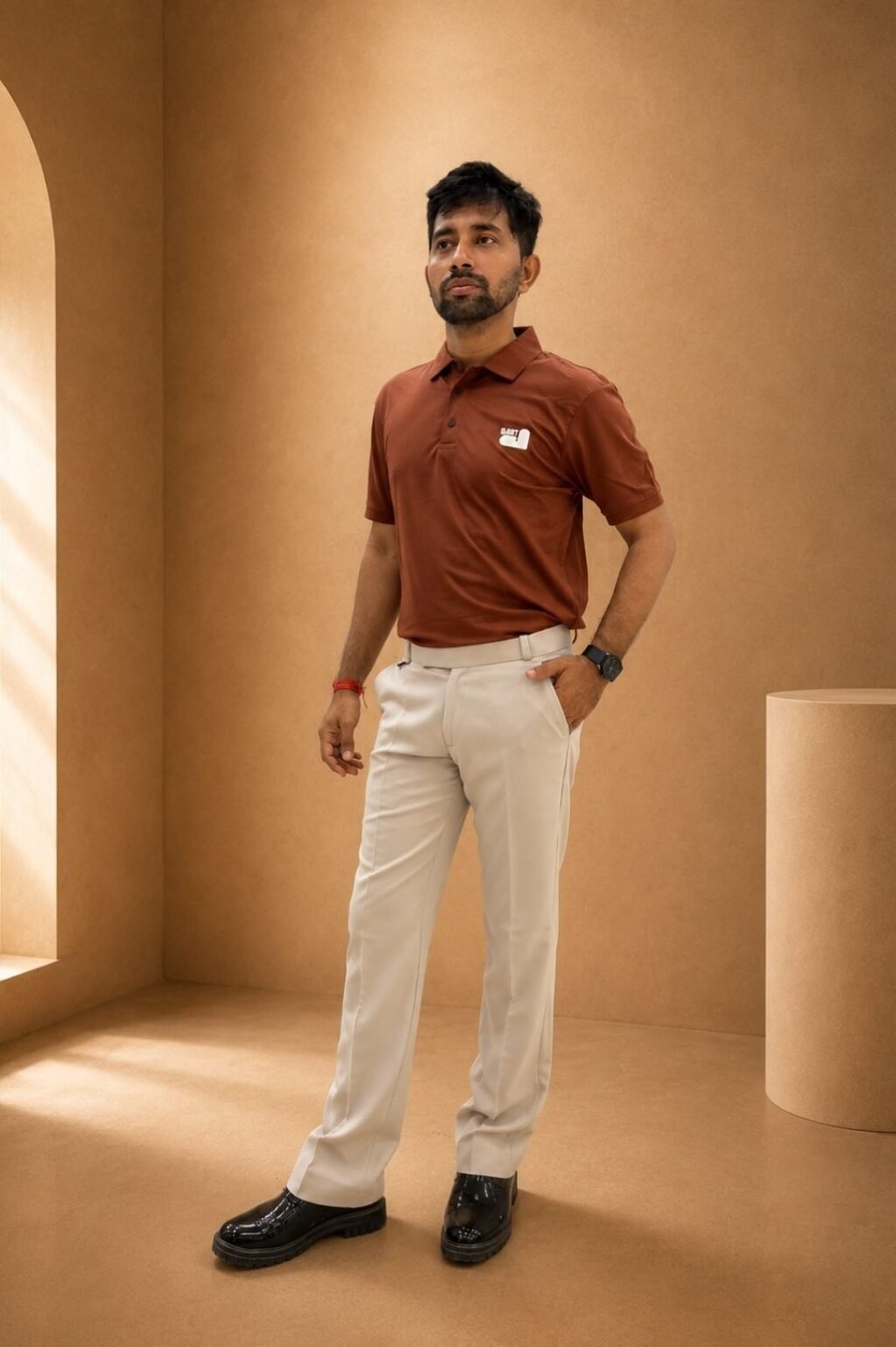 Men's Solid Plain Casual T-shirt