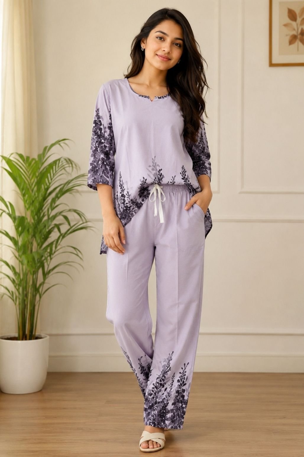 Women’s Lounge Co-Ord Set (Lavender)